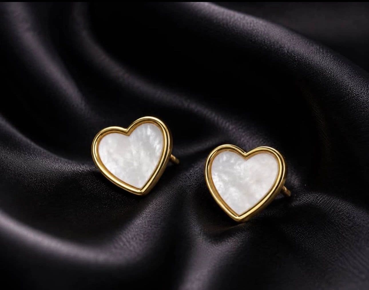 White Heart Studs, view 1