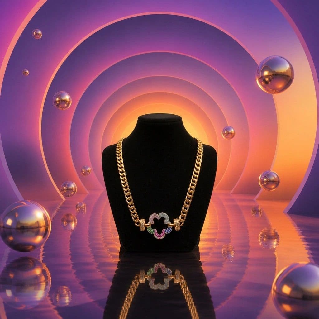 Multi-Star Necklace, view 1